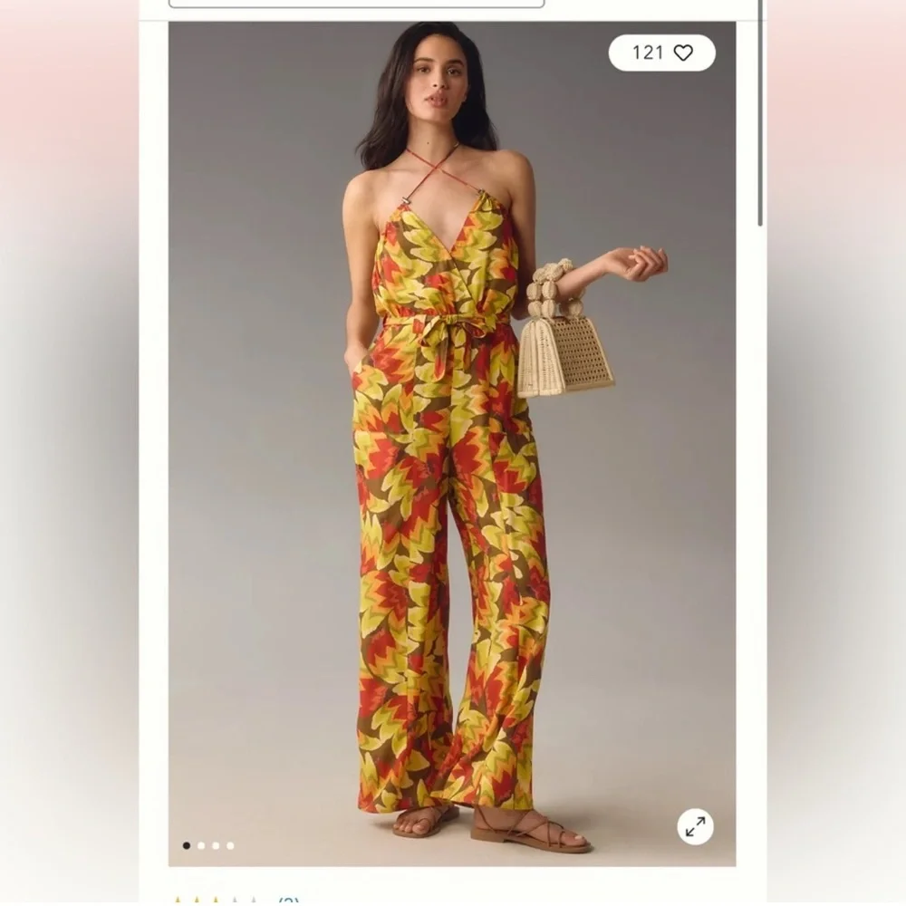 Floral Red Maxi Dress - Picture 2 of 2